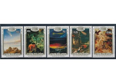 ISOLE COOK 1986 Cometa di Halley 5v MNH**
