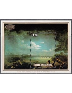 COOK ISLANDS 1986 Halley's Comet 1 s/s MNH**