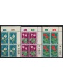 ISRAELE 1959 Anniversario dello Stato (in quartina) 3v MNH**