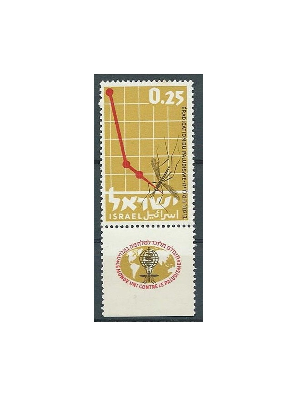 ISRAELE 1962 Lotta contro la malaria MNH**