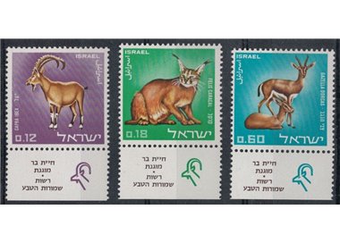 ISRAELE 1967 Salvaguardia della natura 3v MNH**