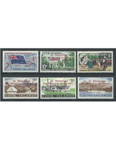 ISOLE COOK 1966 In memoria di Winston Churchill 6v MH*