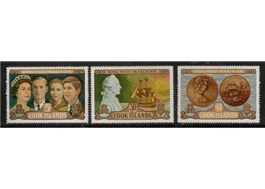 COOK ISLANDS 1970 Royal Family Visit 3v MNH**