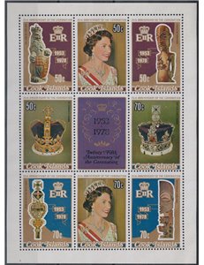 ISOLE COOK 1978 Silver Jubilee BF MNH**