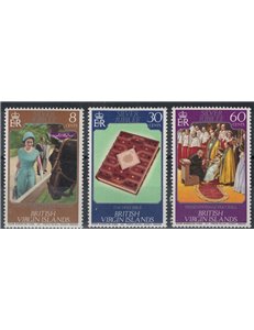 ISOLE VERGINI 1977 Silver Jubilee 3v MNH**