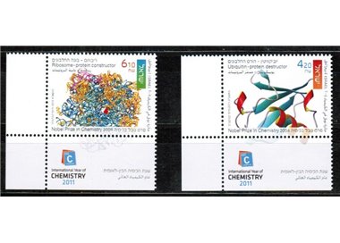 ISRAELE 2011 Nobel per la chimica 2v MNH**