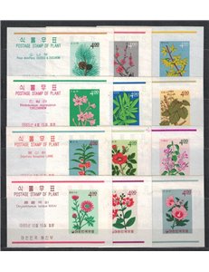 SOUTH KOREA 1965 Flora 12 s/s MNH**