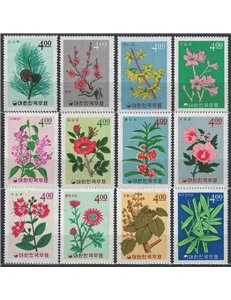 COREA DEL SUD 1965 Flora 12v MNH**