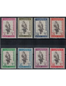 KUWAIT 1965 Ordinary series, falcon 8v MNH**