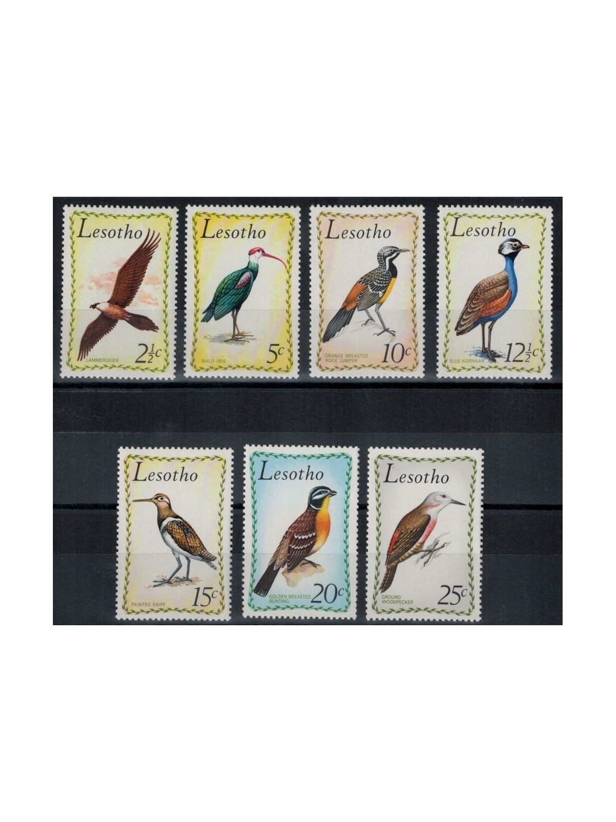 LESOTHO 1971 Fauna, birds 7v MNH**