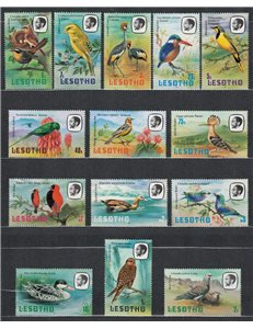 LESOTHO 1981 Fauna, uccelli 14v MNH**