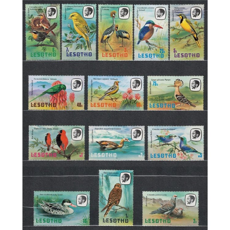 LESOTHO 1981 Fauna, birds 14v MNH**