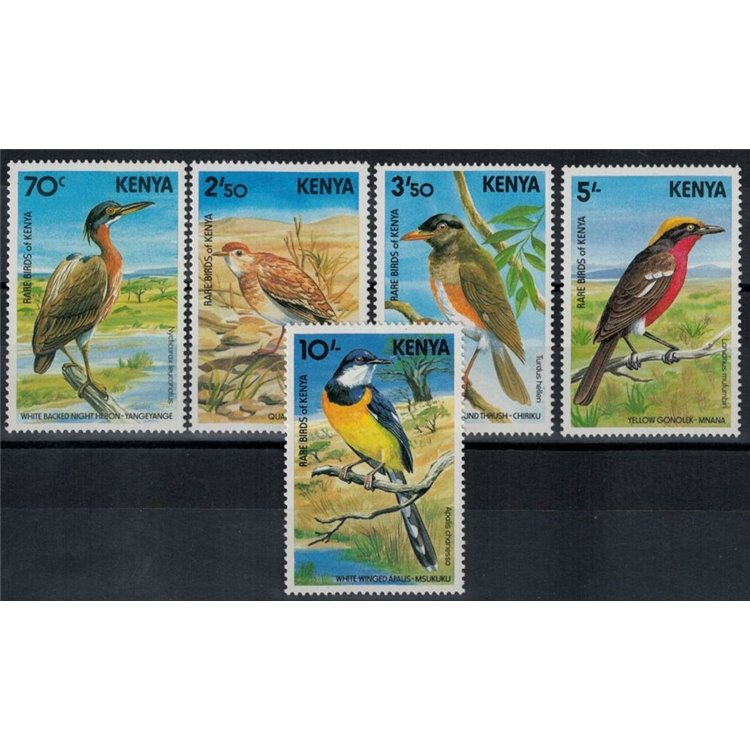 KENYA 1984 Uccelli - Birds 5 v