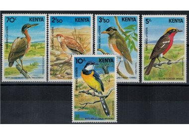 KENYA 1984 Birds 5 v