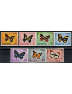 LESOTHO 1973 Fauna, butterflies 7v MNH**