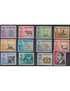 LESOTHO 1967 Definitive series 12v MNH**