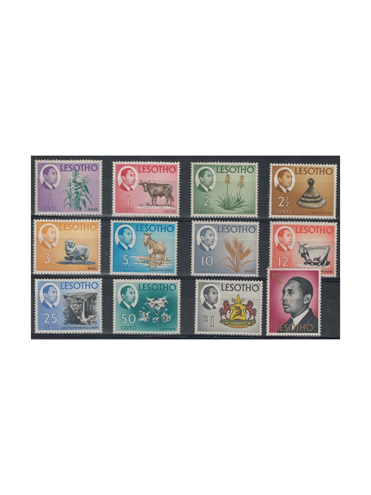 LESOTHO 1967 Definitive series 12v MNH**