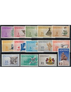 LESOTHO 1970 Definitive series 14v MNH**