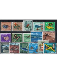 JAMAICA 1964 Definitives 16v MNH**