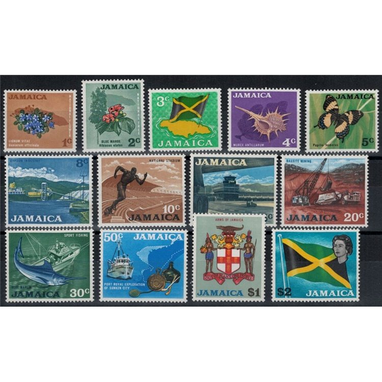 JAMAICA 1970 Ordinary series 13v MNH**