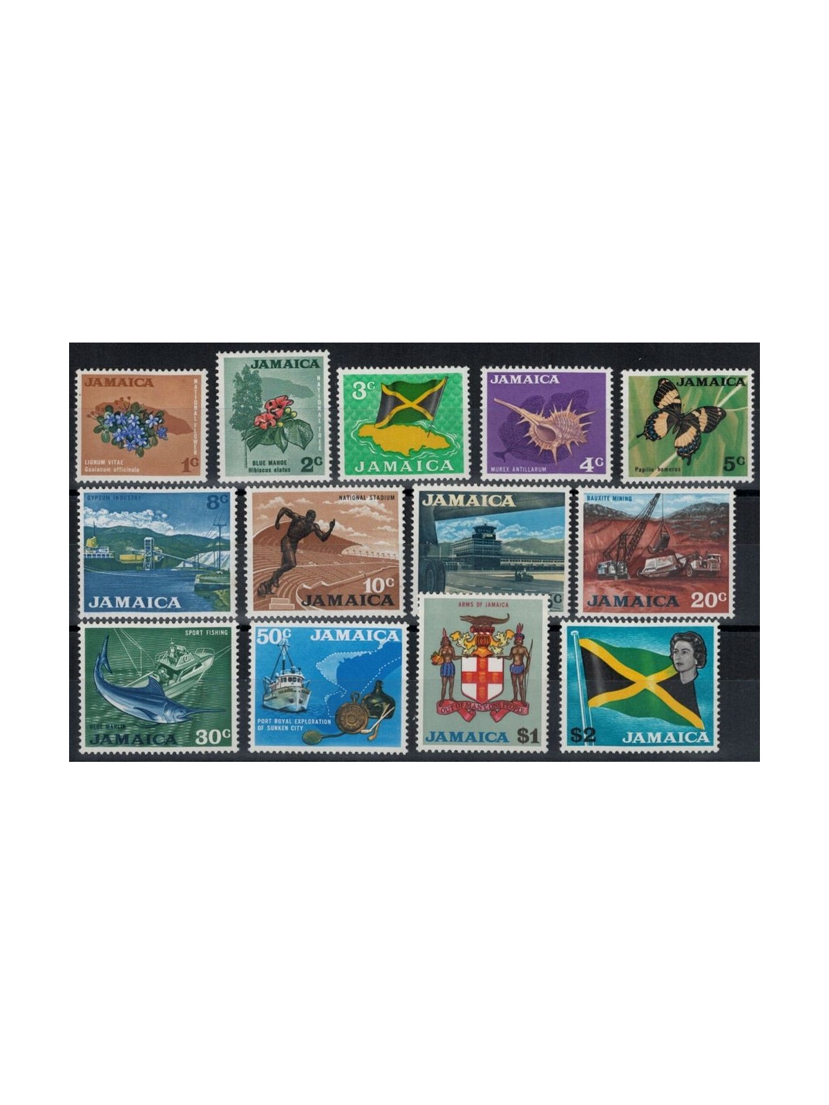 JAMAICA 1970 Serie ordinaria 13v MNH**