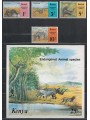 KENYA 1985 Endangered animals 4 v + 1 s/s
