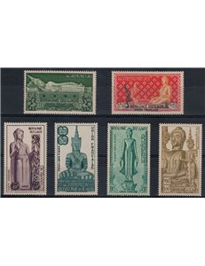 LAOS 1953 Anno del festival 6v MNH**