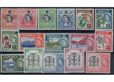 JAMAICA 1956 Ordinary series 16v MNH**