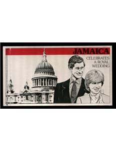 JAMAICA 1981 Carlo e Diana Nozze Reali LB MNH**