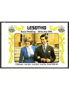 LESOTHO 1981 Charles and Diana Royal Wedding booklet MNH**