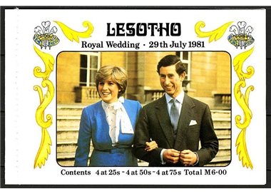 LESOTHO 1981 Carlo e Diana Nozze Reali LB MNH**
