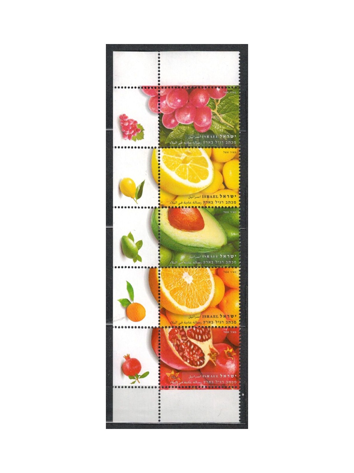 ISRAELE 2009 Frutta 5v MNH**