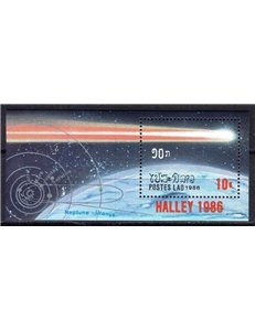 LAOS 1986 Cometa di Halley 1 BF MNH**