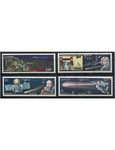LAOS 1986 Halley's Comet 7v MNH**