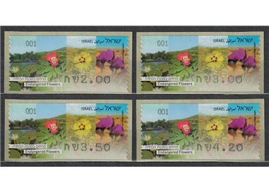 ISRAELE 2013 Frama, Automatici - Fiori in estinzione 4v MNH**