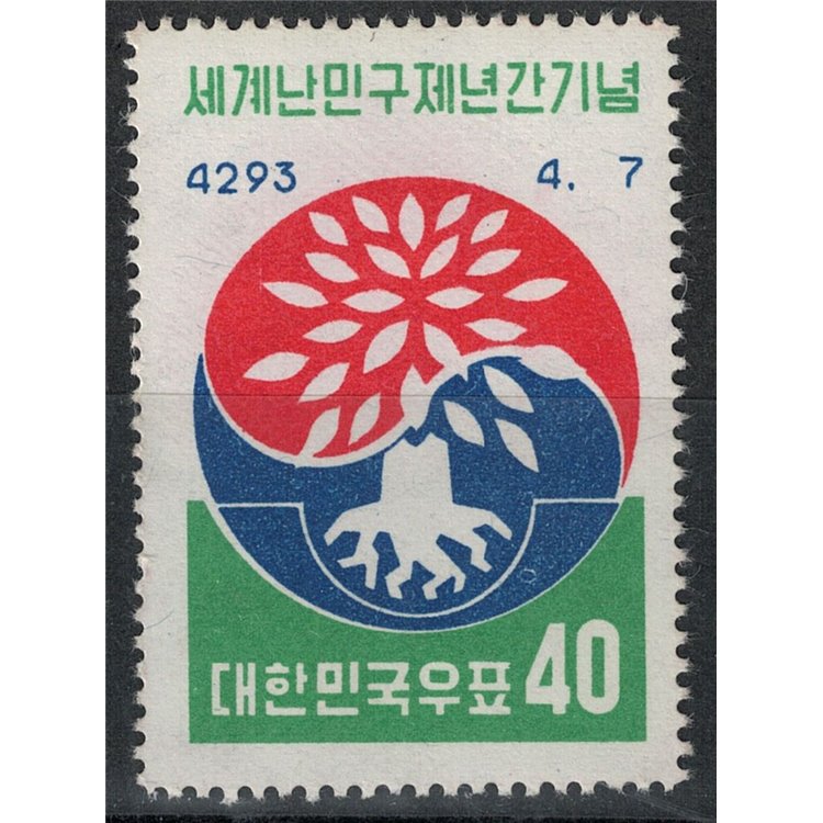 SOUTH KOREA 1960 World Refugee Year 1v MNH**