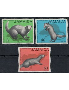 JAMAICA 1973 Wildlife, mongooses 3v MNH**