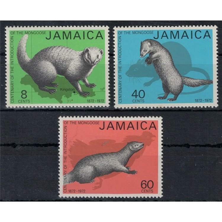 JAMAICA 1973 Fauna, manguste 3v MNH**