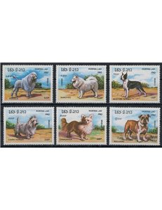 LAOS 1982 Cani di razza 6v MNH**