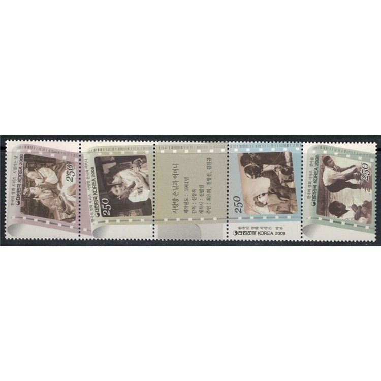COREA DEL SUD 2008 Cinema Coreano (II) 4v MNH**