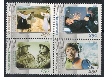 COREA DEL SUD 2010 Cinema Coreano (IV) 4v MNH**