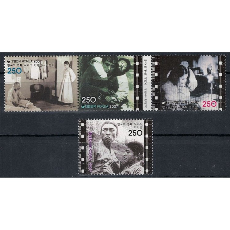 SOUTH KOREA 2007 Korean Cinema (I) 4v MNH**
