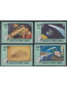 LESOTHO 1986 Halley's Comet 4v MNH**