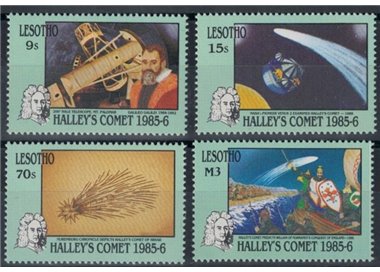 LESOTHO 1986 Halley's Comet 4v MNH**