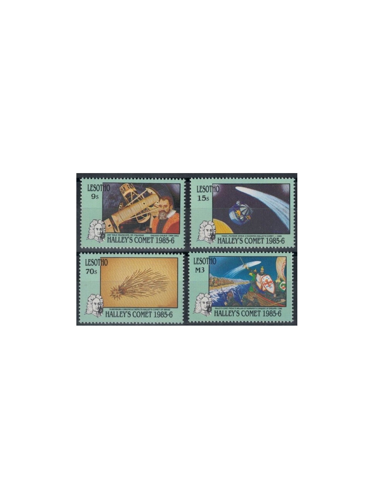 LESOTHO 1986 Cometa di Halley - Halley's comet 4v MNH**
