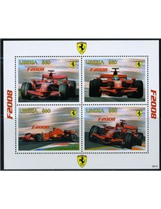 LIBERIA 2008 Ferrari F2008 4v MNH**