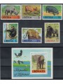 LIBERIA 1976 Animali africani 6v + 1 BF MNH**