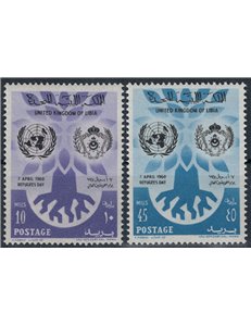 LIBYA 1960 World Refugee Day 2v MNH**