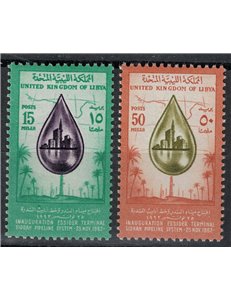 LIBIA 1962 Oleodotto di Sidrah 2v MNH**