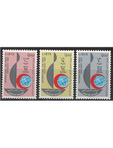 LIBYA 1963 Centenary of the Red Cross 3v MNH**
